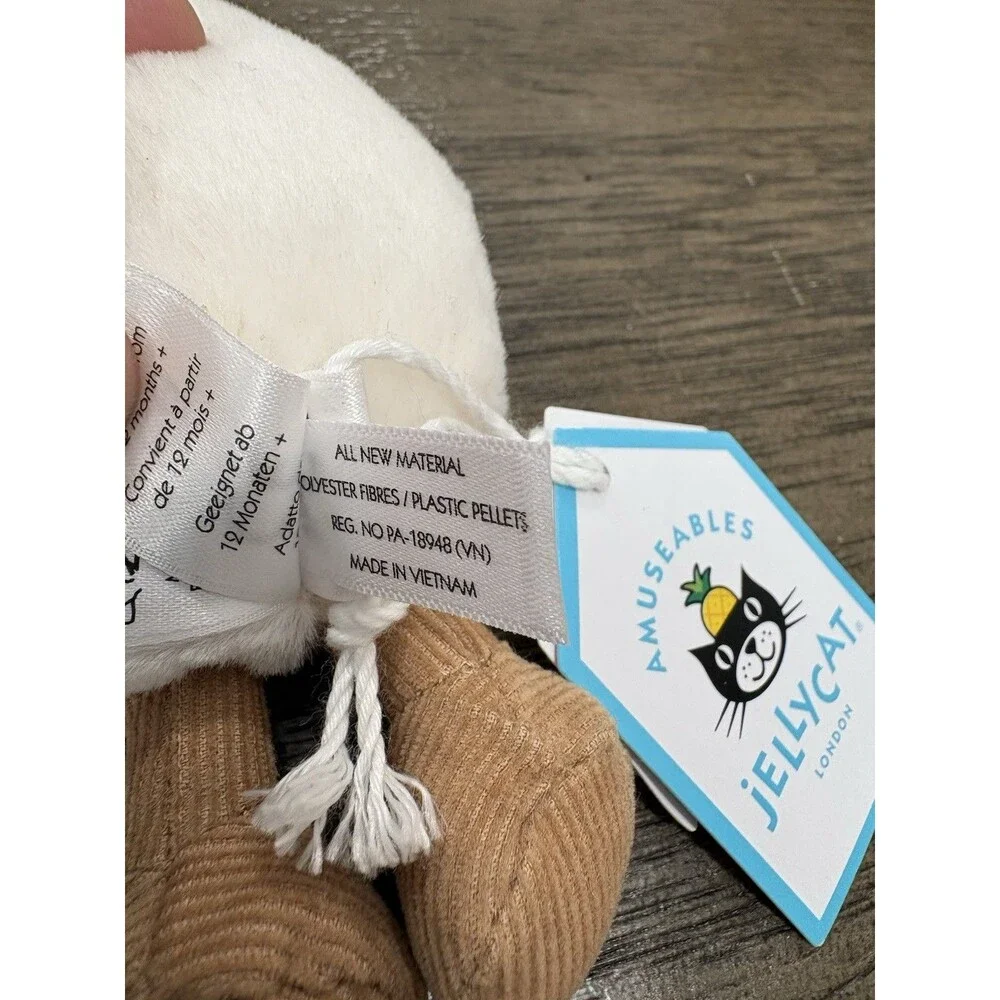 Jellycat Amuseables Happy Boiled Egg Plush Keychain 7